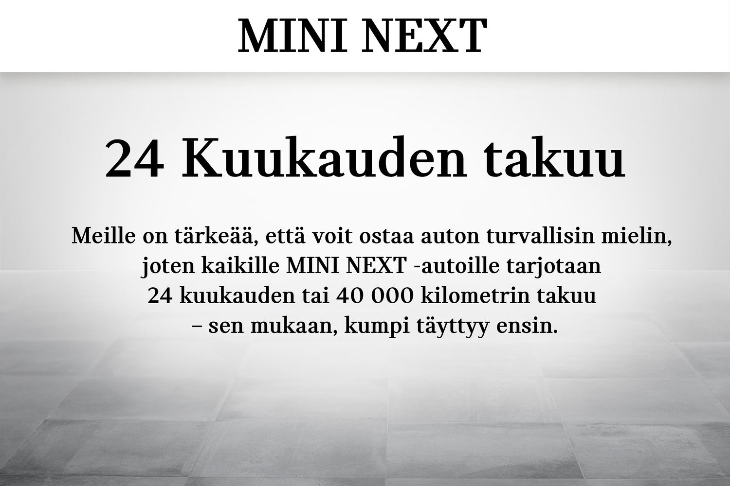 Mini Hatchback vaihtoauto