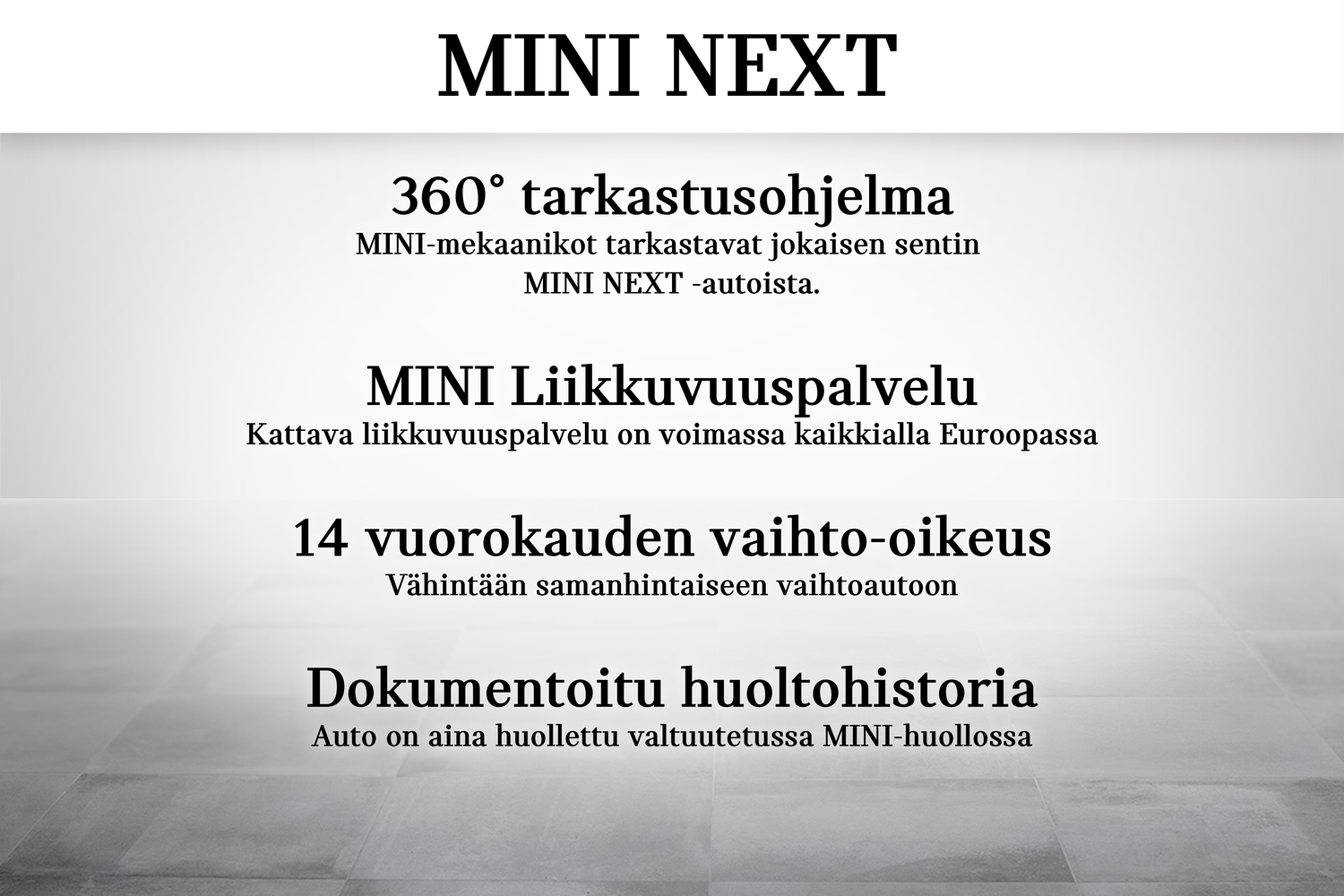 Mini Hatchback vaihtoauto