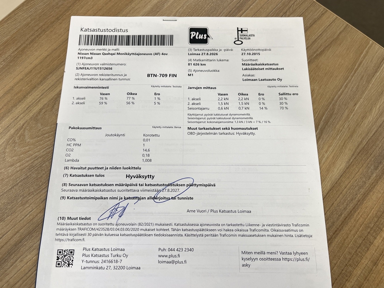 Nissan Qashqai vaihtoauto