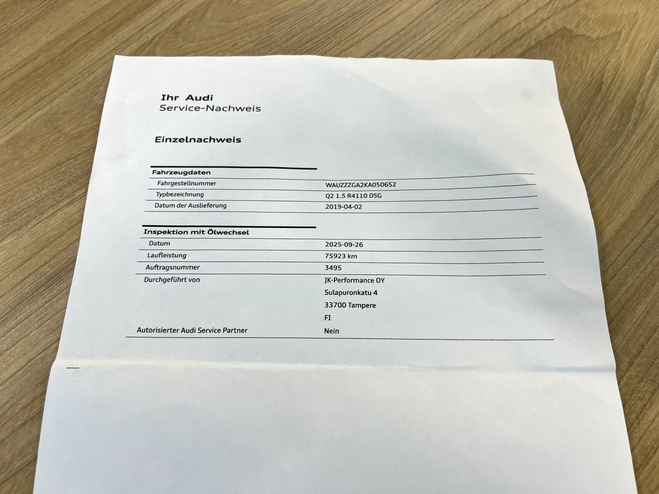 Audi Q2 vaihtoauto