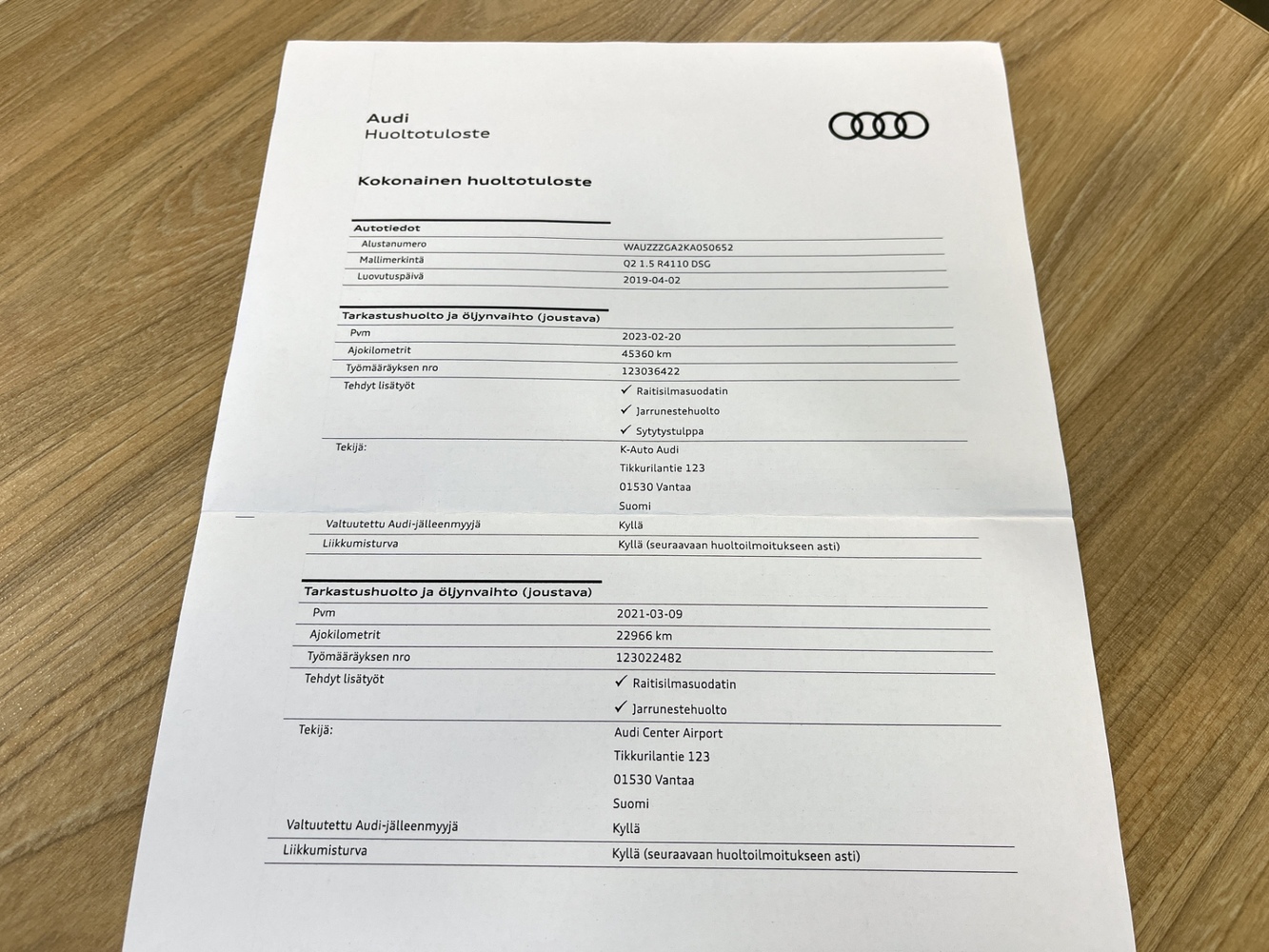 Audi Q2 vaihtoauto