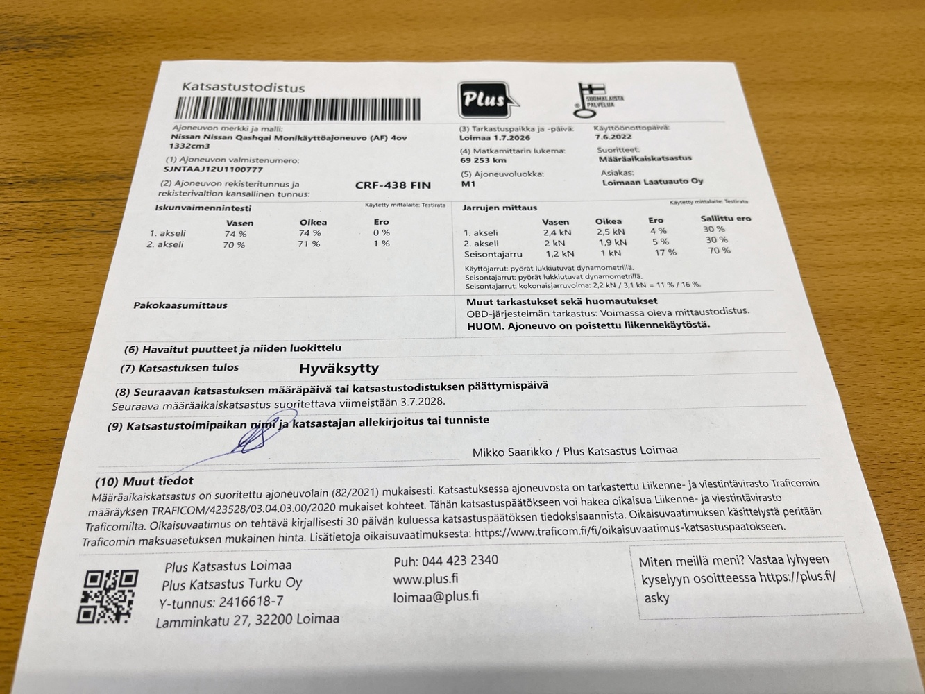 Nissan Qashqai vaihtoauto