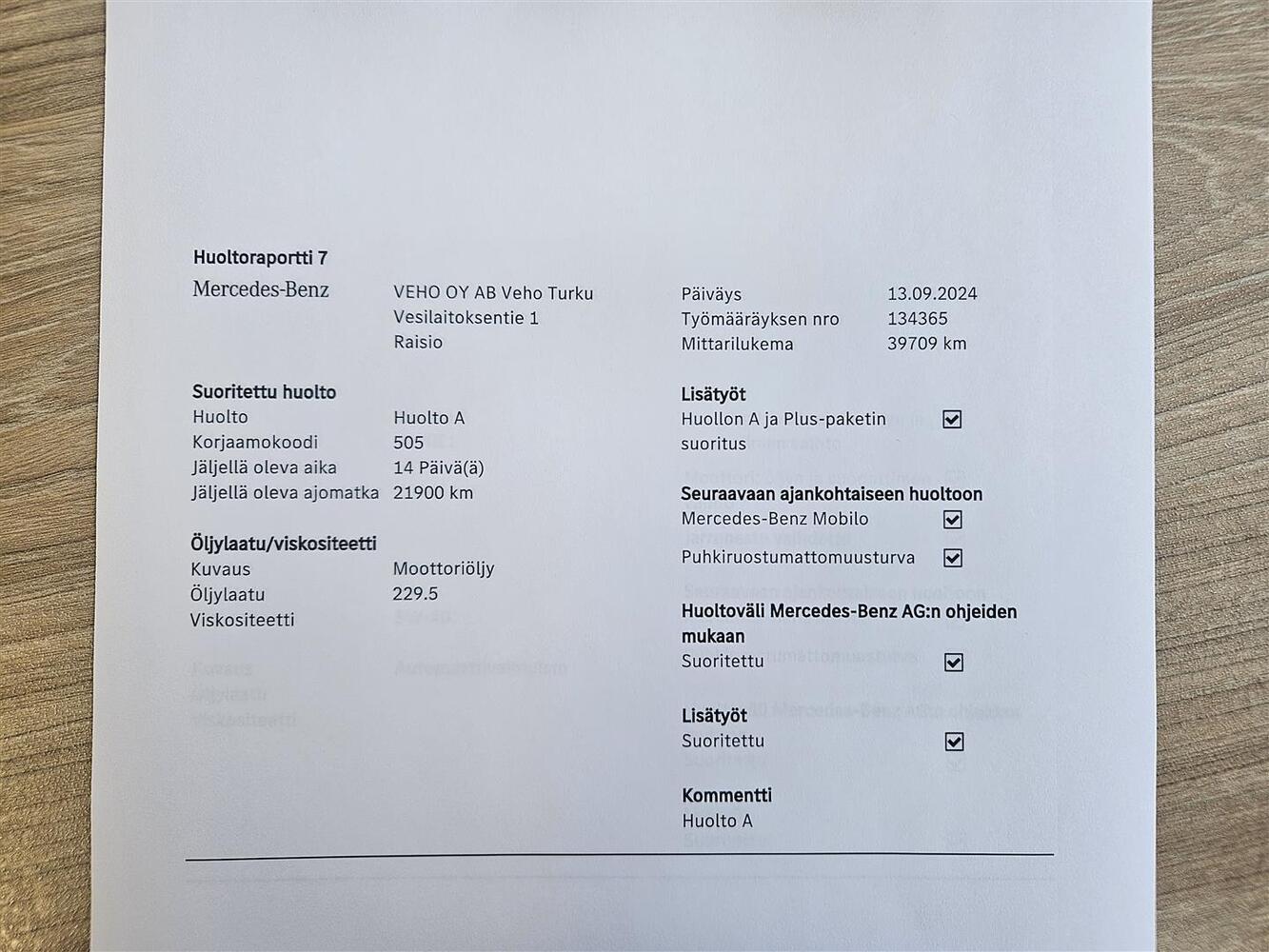 Mercedes-Benz A vaihtoauto