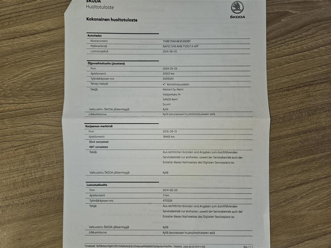 Skoda Rapid vaihtoauto