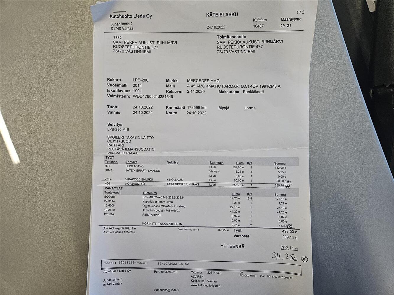 Mercedes-Benz A vaihtoauto