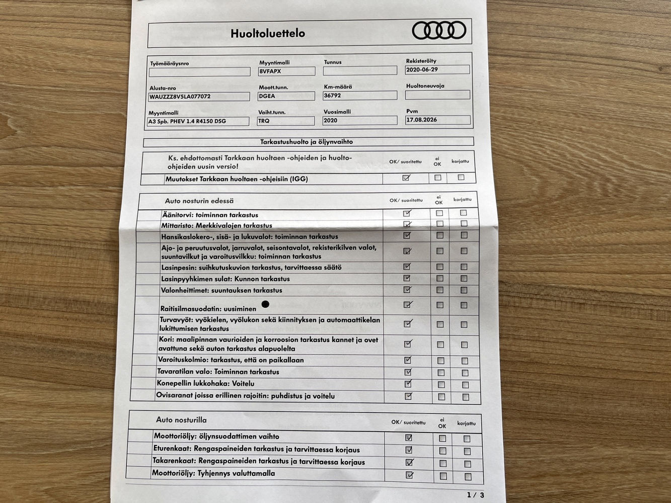Audi A3 vaihtoauto