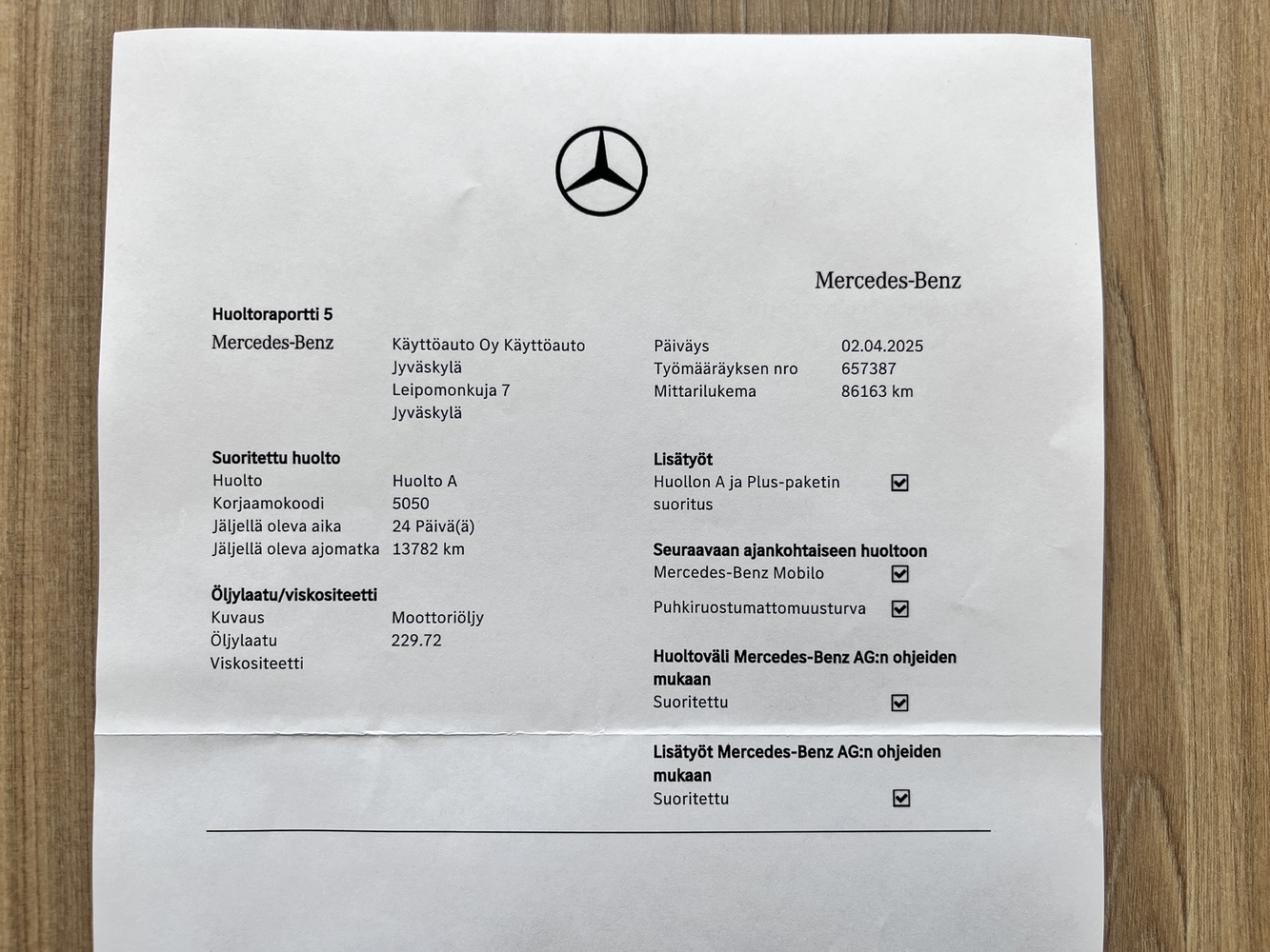 Mercedes-Benz A vaihtoauto