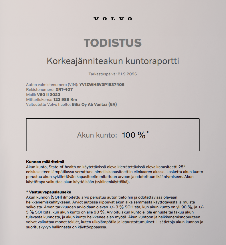 Volvo V60 vaihtoauto