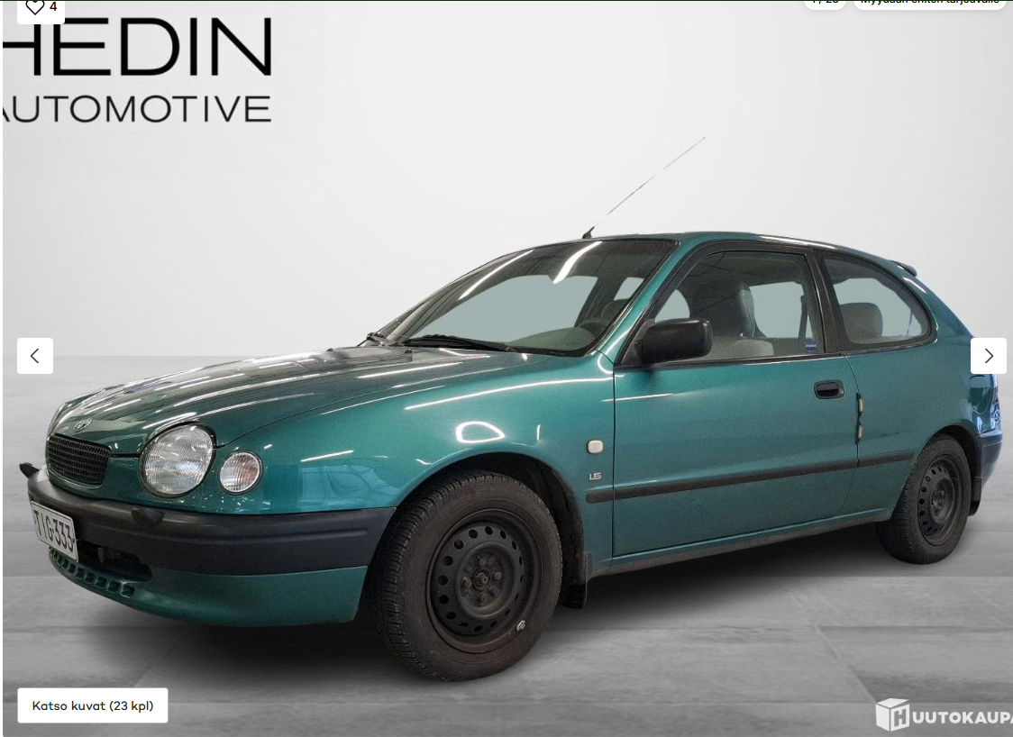 Toyota Corolla vaihtoauto