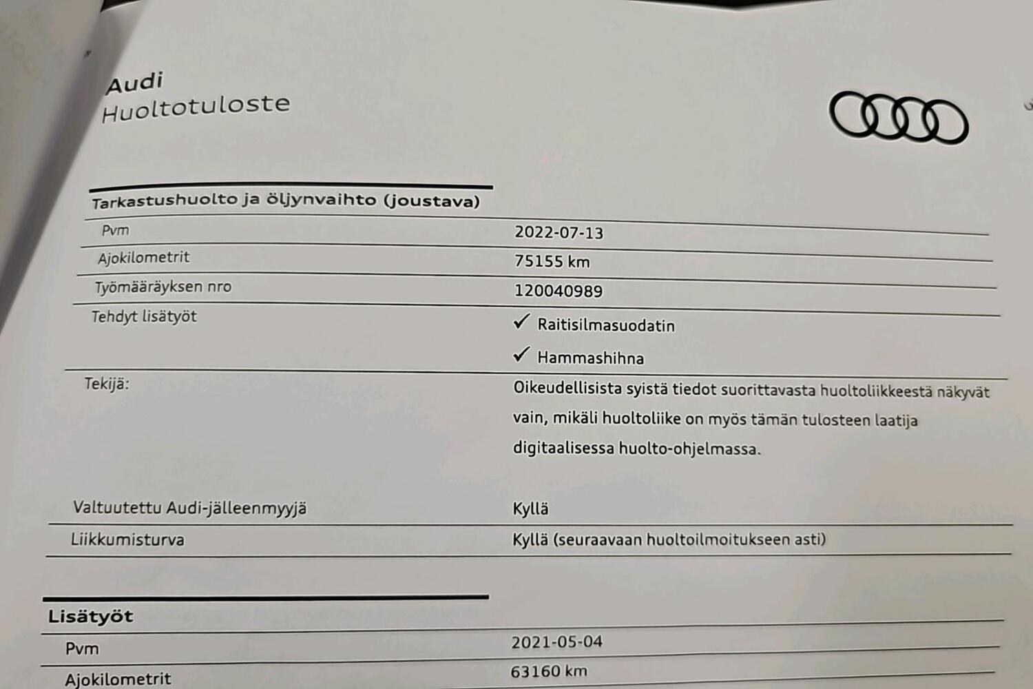 Audi Q5 vaihtoauto