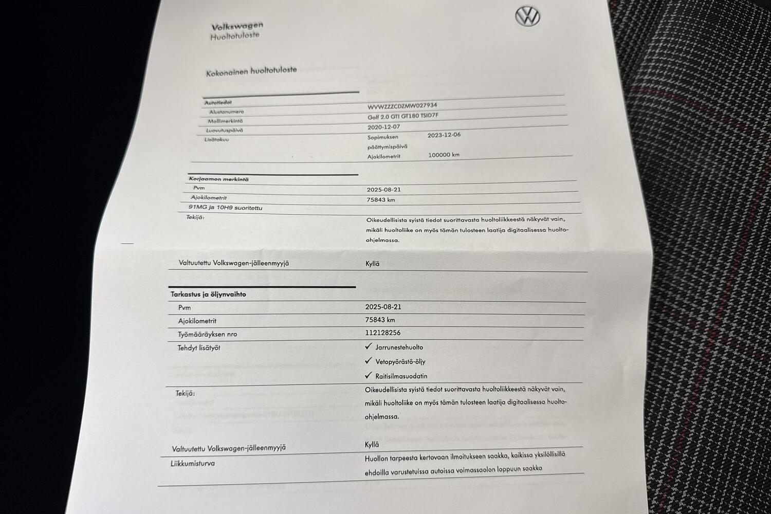 Volkswagen Golf vaihtoauto