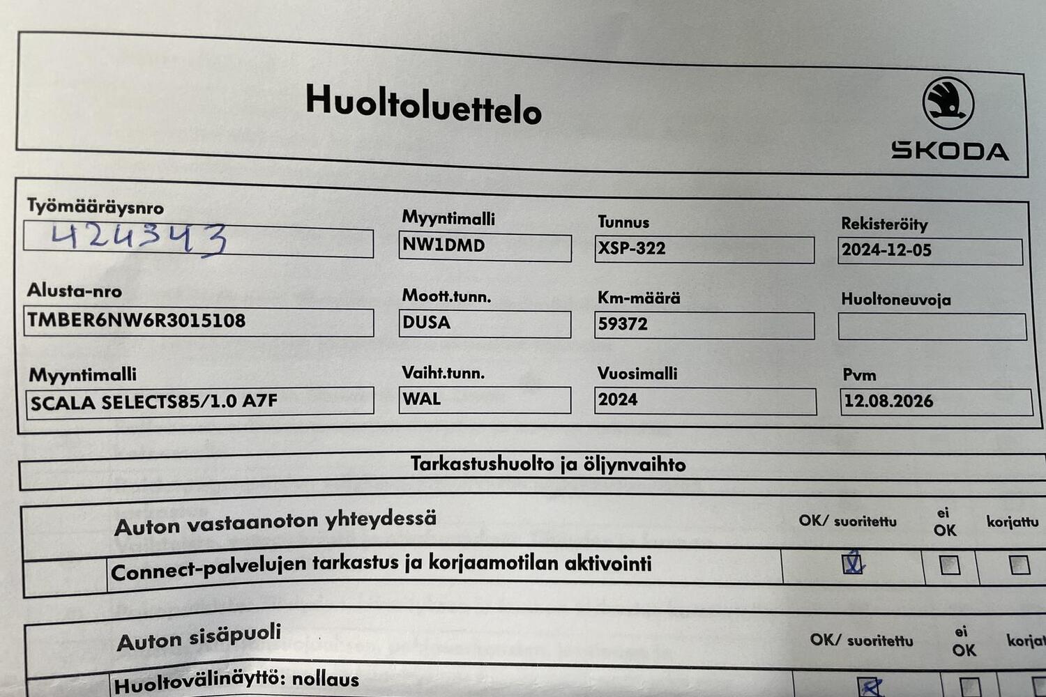 Skoda Scala vaihtoauto