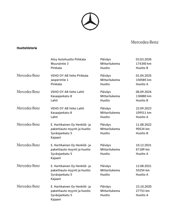 Mercedes-Benz Vito vaihtoauto