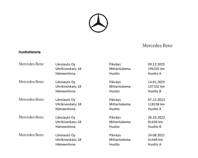 Mercedes-Benz V vaihtoauto