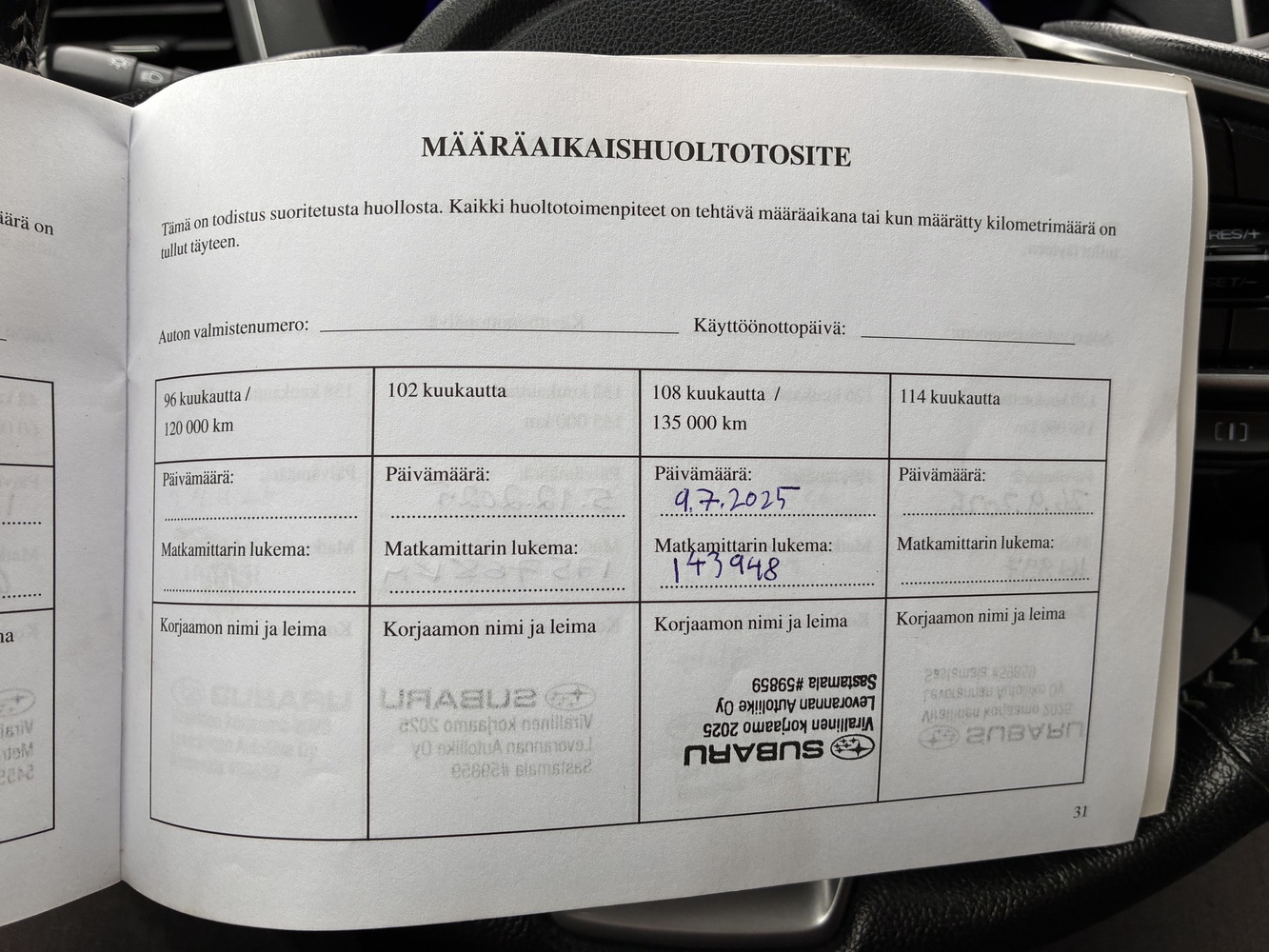 Subaru Outback vaihtoauto