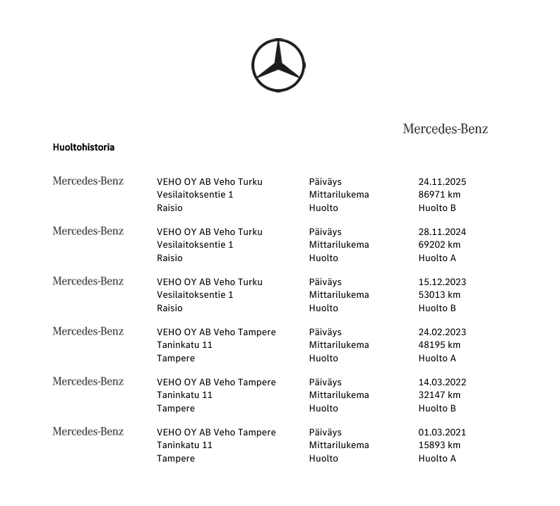Mercedes-Benz E vaihtoauto