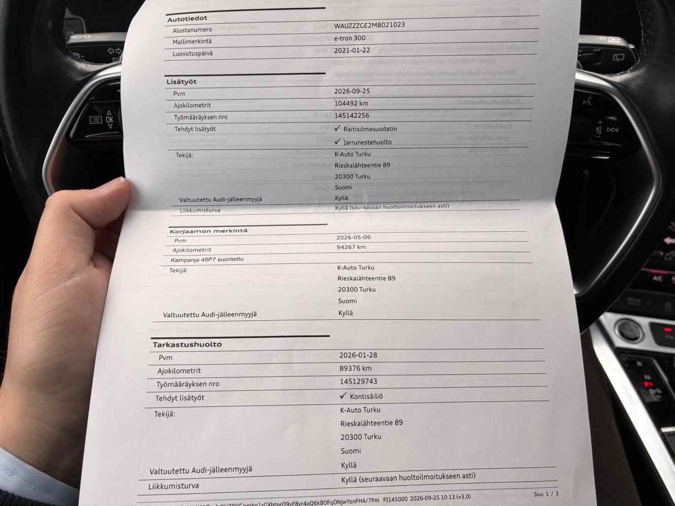 Audi e-tron vaihtoauto