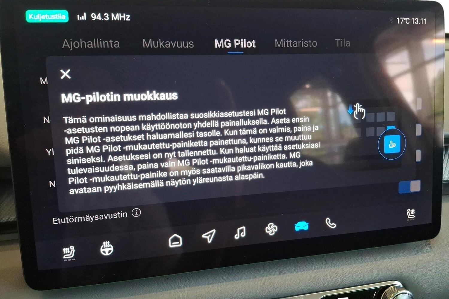 MG MGS5 EV vaihtoauto