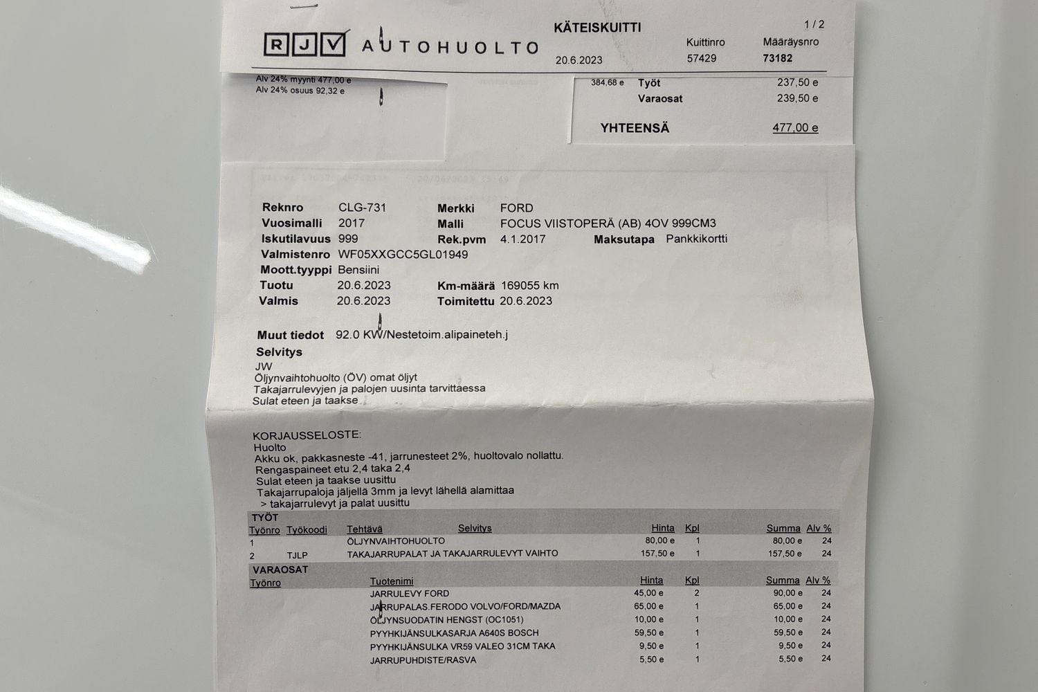 Ford Focus vaihtoauto