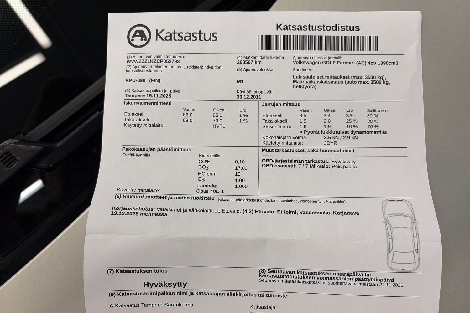 Volkswagen Golf vaihtoauto
