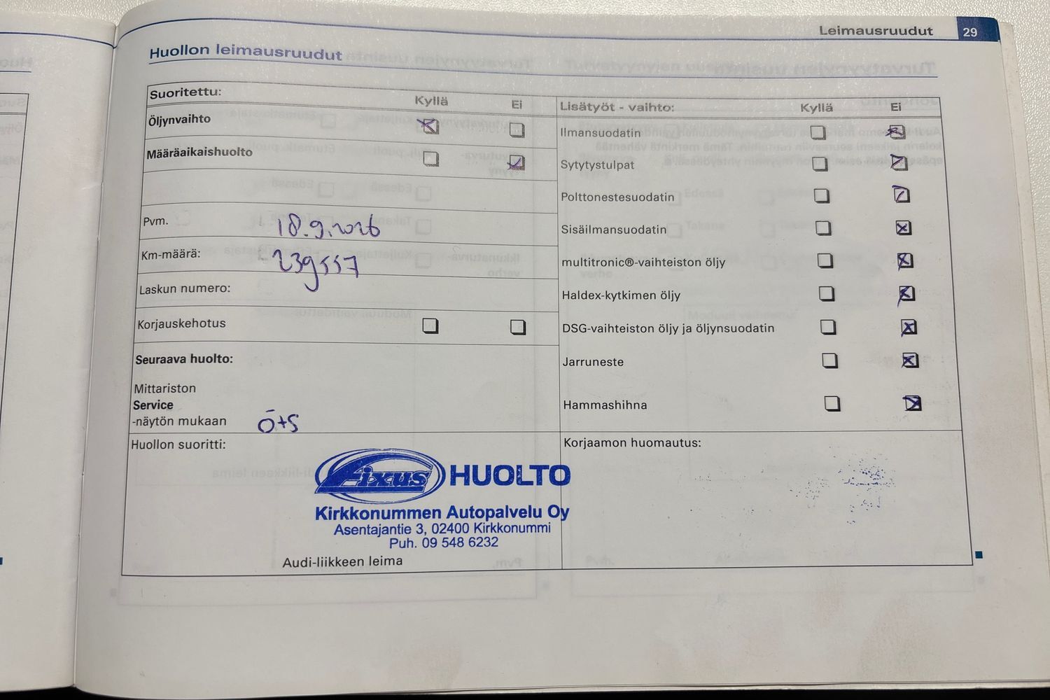 Audi A4 vaihtoauto