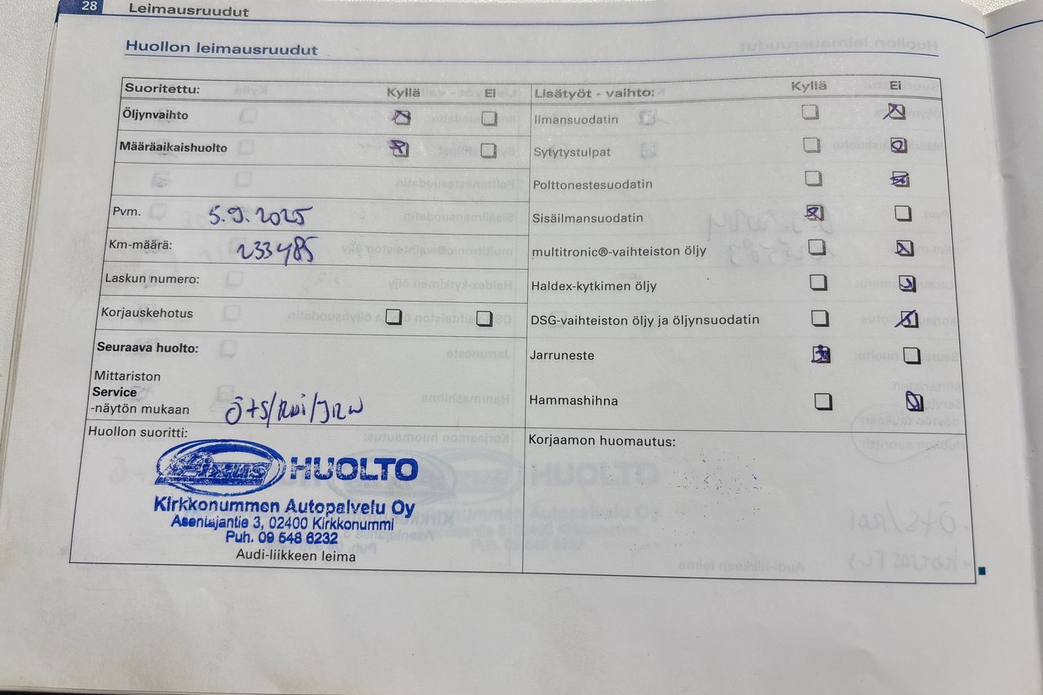 Audi A4 vaihtoauto