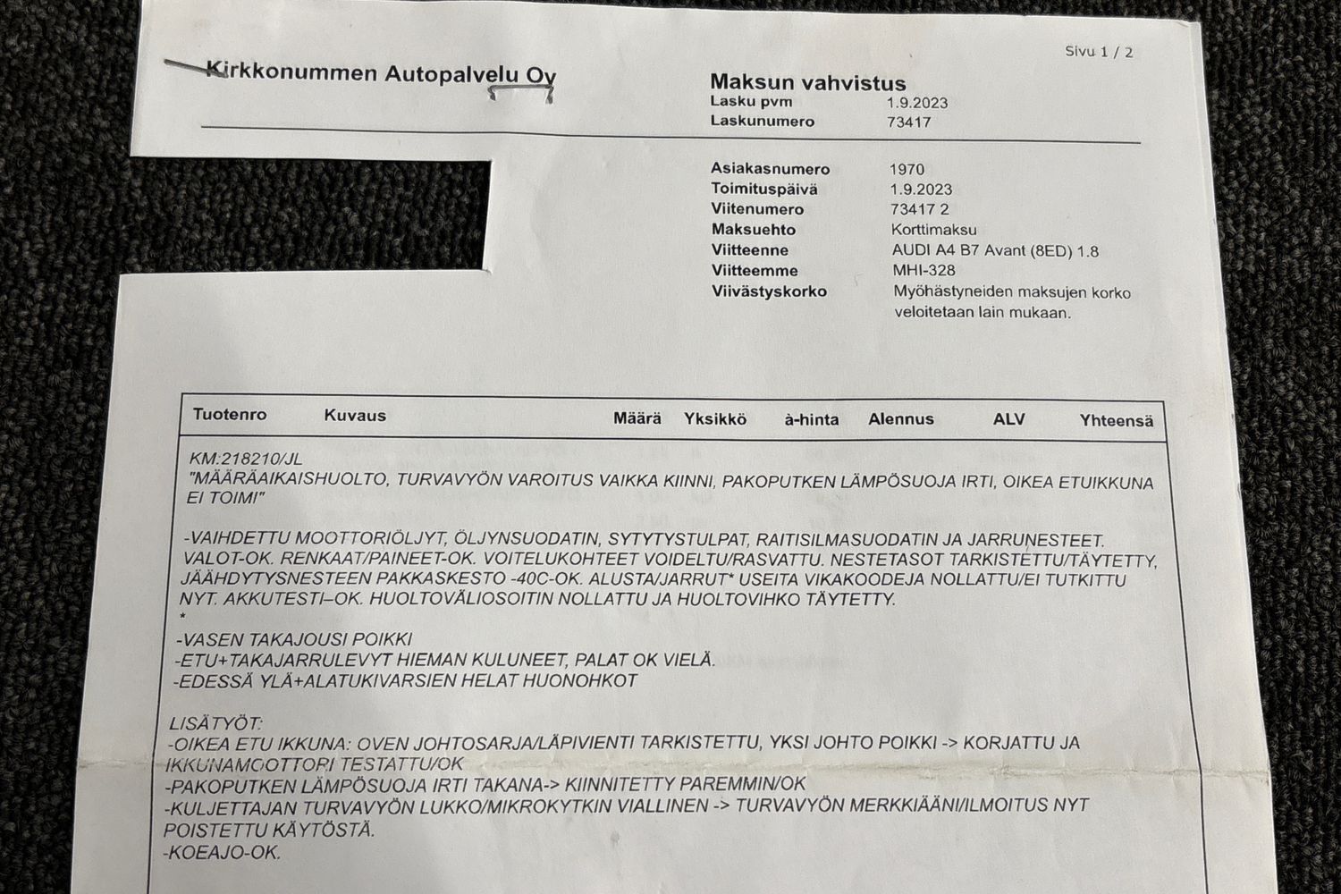 Audi A4 vaihtoauto