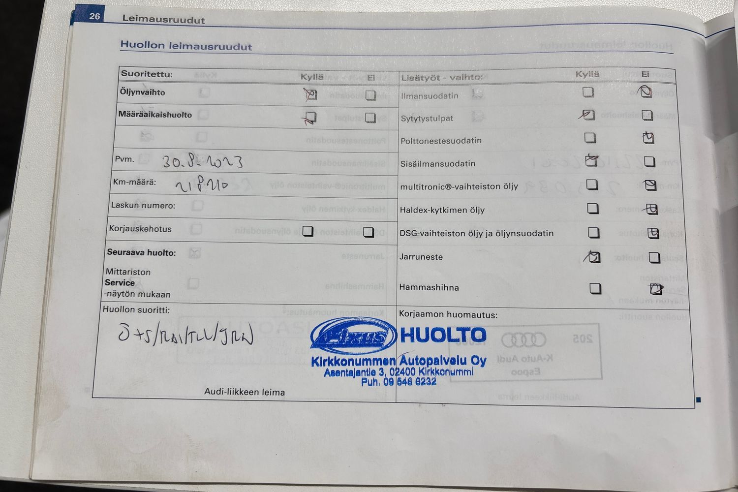 Audi A4 vaihtoauto