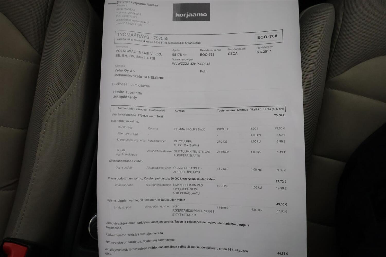 Volkswagen Golf vaihtoauto