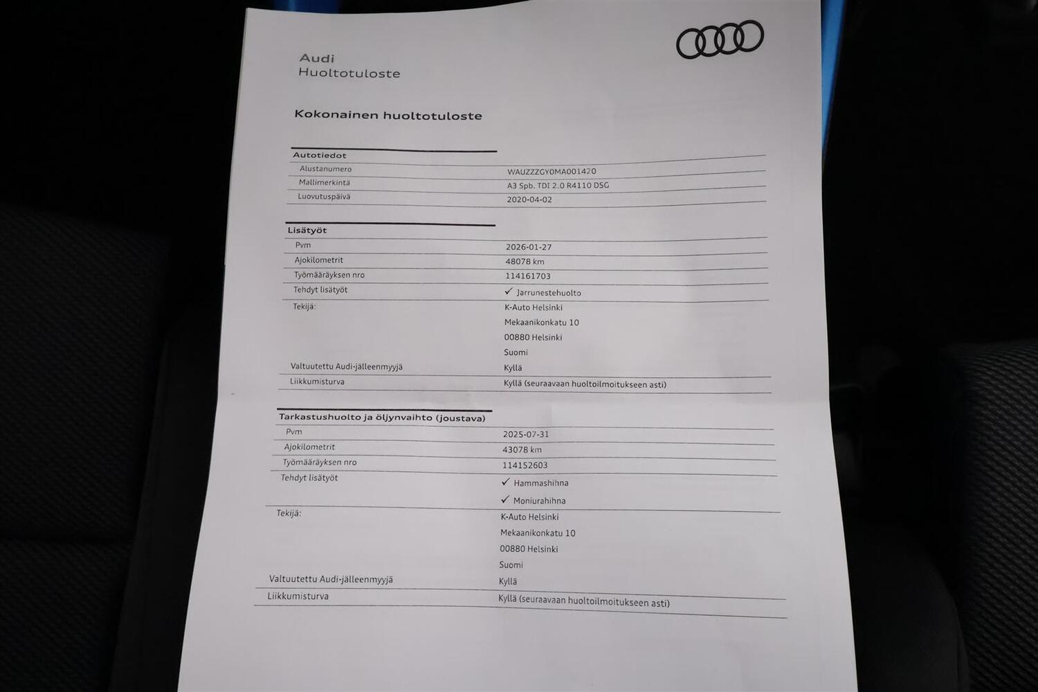 Audi A3 vaihtoauto
