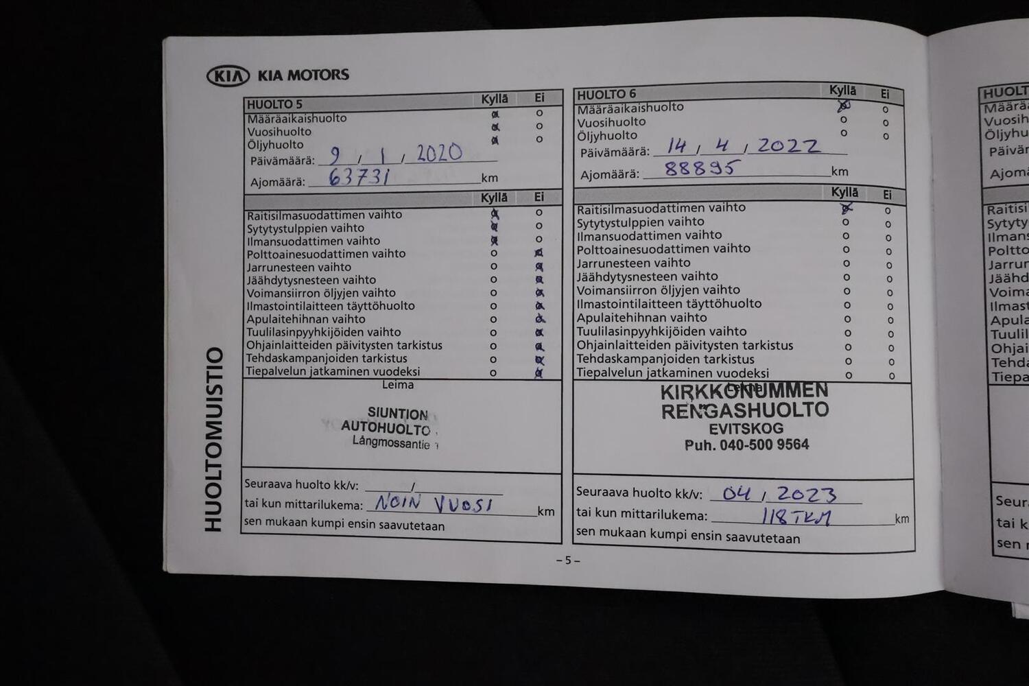 Kia Carens vaihtoauto