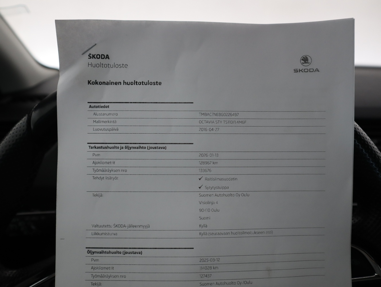 Skoda Octavia vaihtoauto