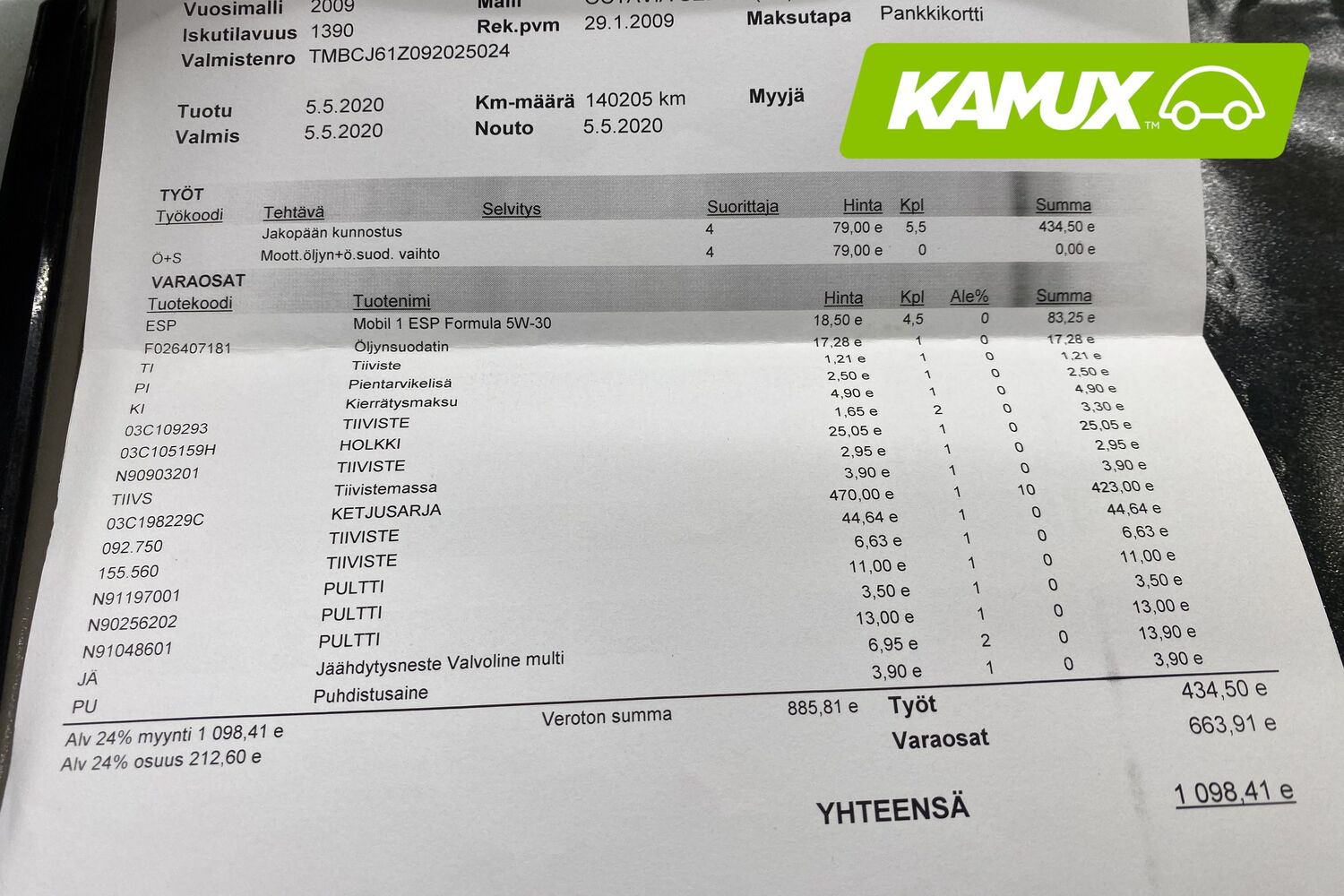 Skoda Octavia vaihtoauto