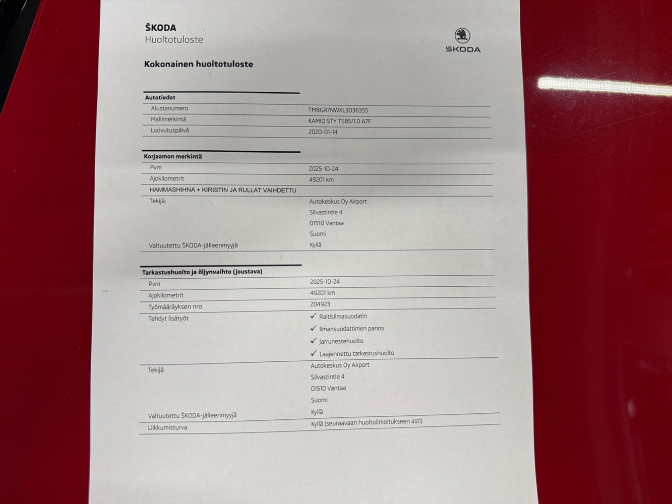 Skoda Kamiq vaihtoauto