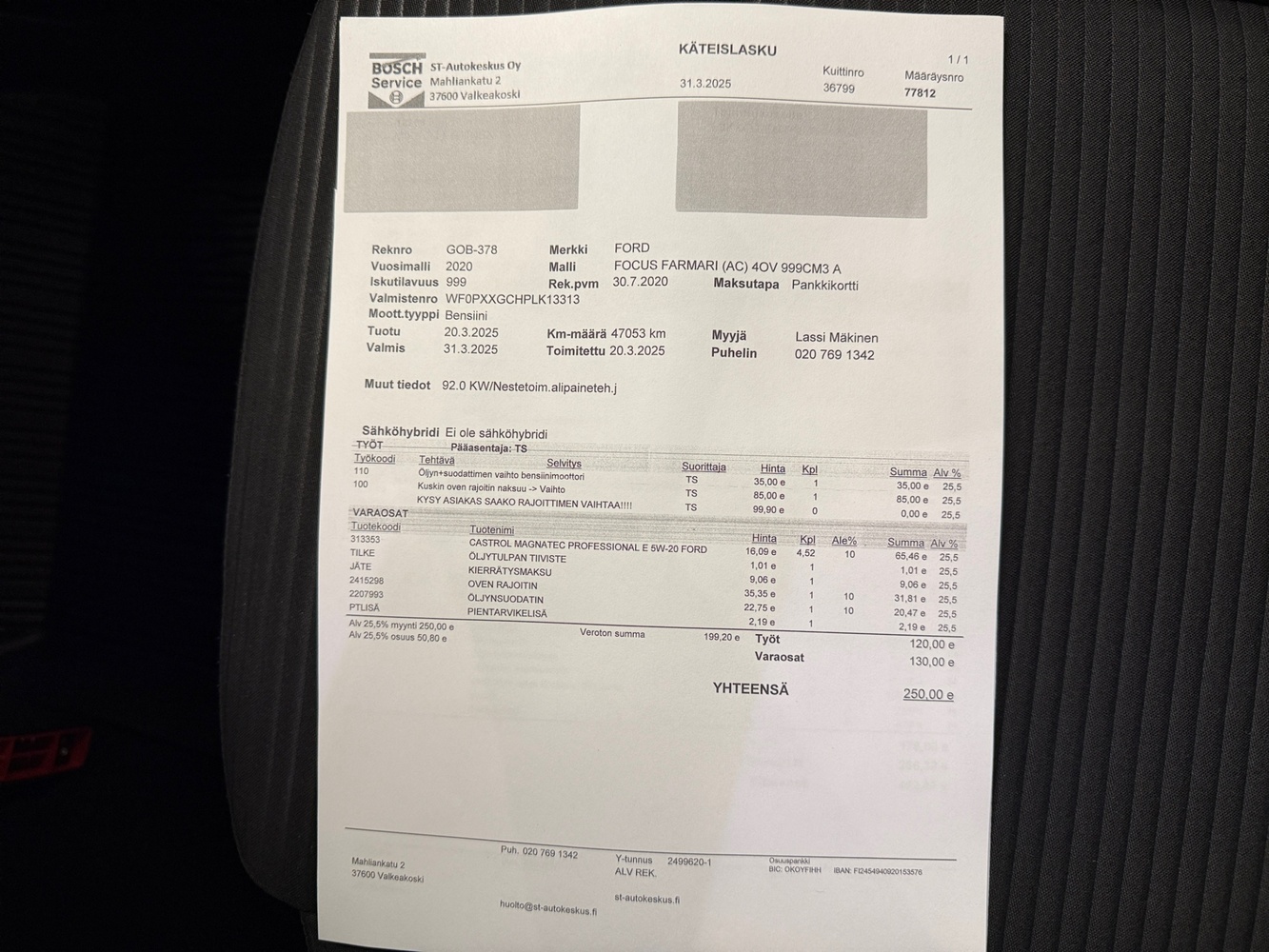Ford Focus vaihtoauto