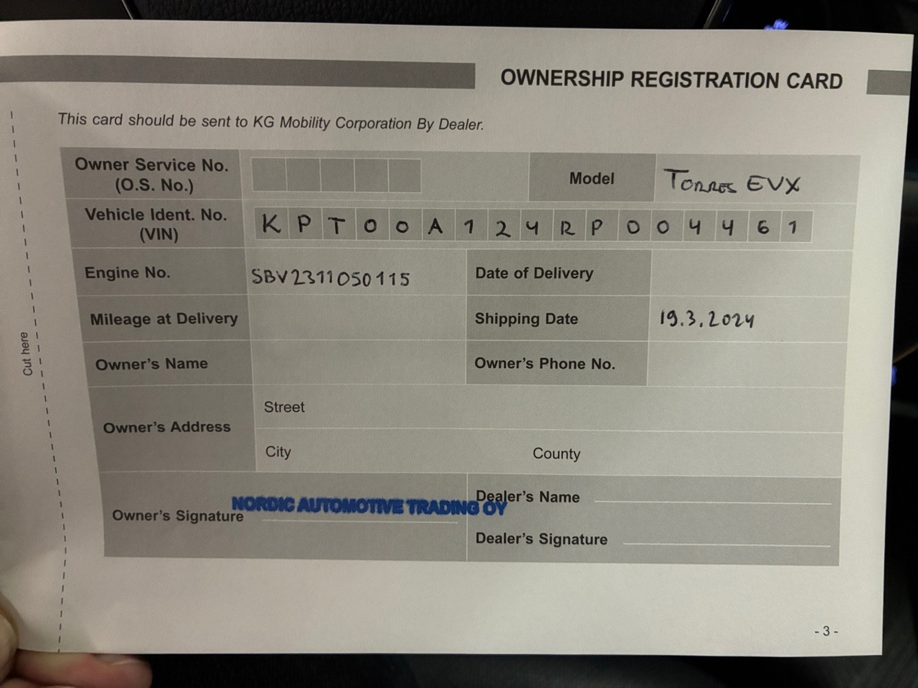 KGM Torres EVX vaihtoauto