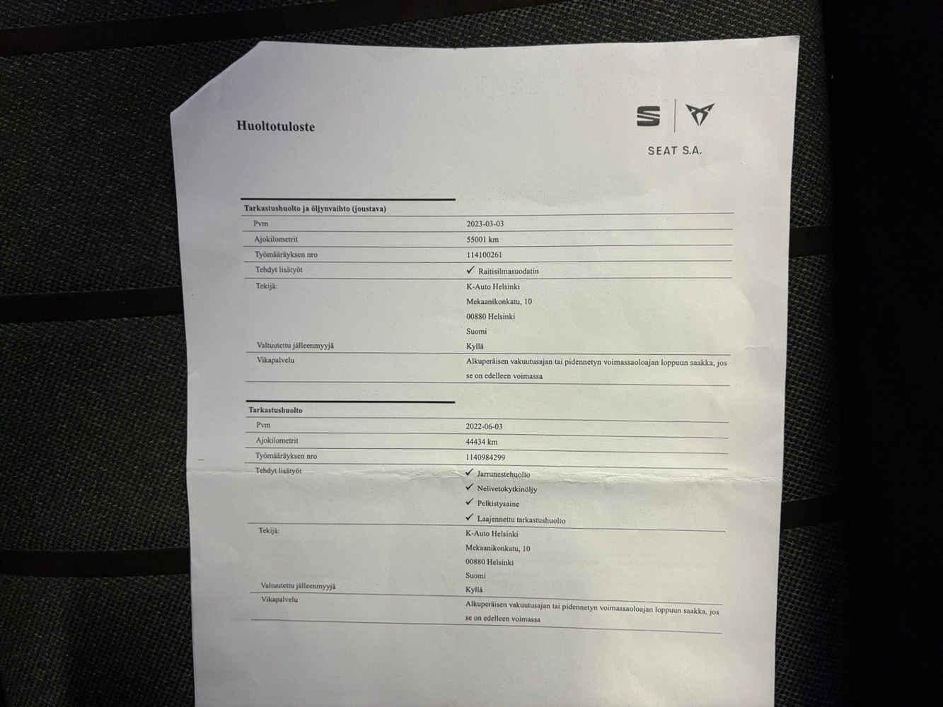 SEAT Tarraco vaihtoauto