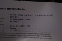 Toyota Yaris Cross vaihtoauto