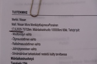 Nissan Micra vaihtoauto