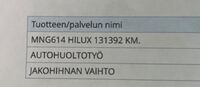 Toyota Hilux vaihtoauto