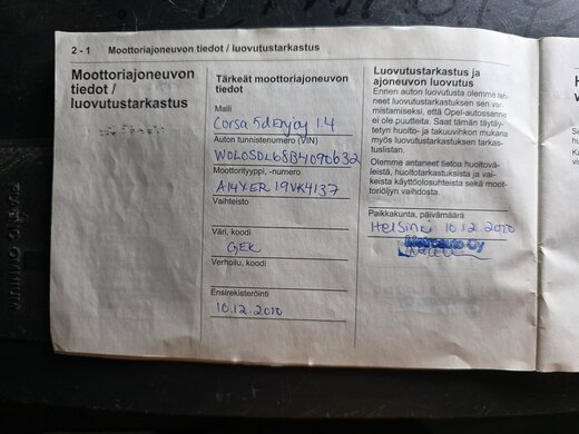 Opel Corsa vaihtoauto