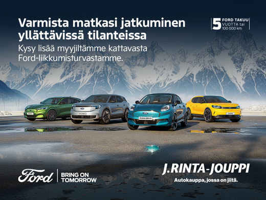 heti ajoon Ford Transit Custom