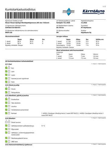 Nissan Qashqai vaihtoauto