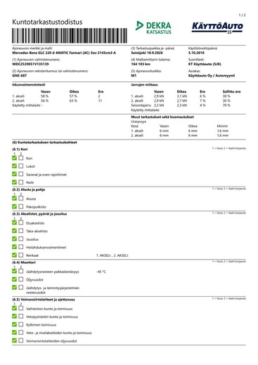 Mercedes-Benz GLC vaihtoauto