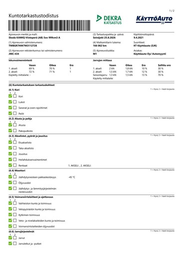 Skoda Kamiq vaihtoauto