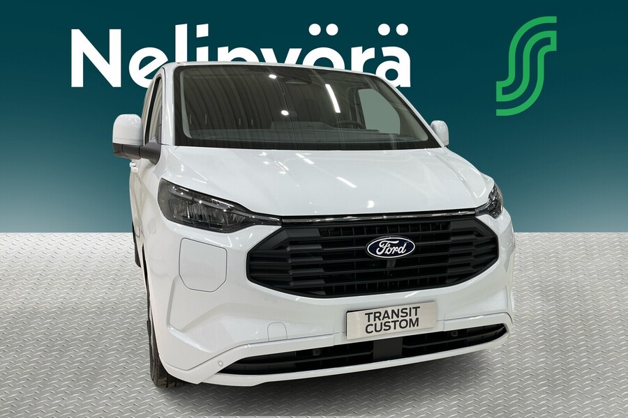 Multicab 320 PHEV 232 hv eCVT FWD Limited L2H1 3+2 - sis. ALV | Driver Assistance Pack 6 | Vetokoukku | Lämmitettävä ohjauspyörä heti ajoon Ford Transit Custom