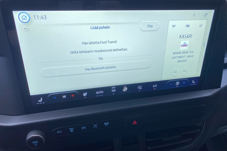 heti ajoon Ford Transit Custom