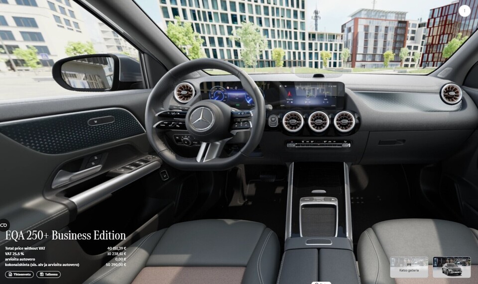 heti ajoon Mercedes-Benz EQA