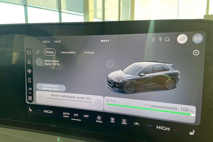 heti ajoon Audi Q3