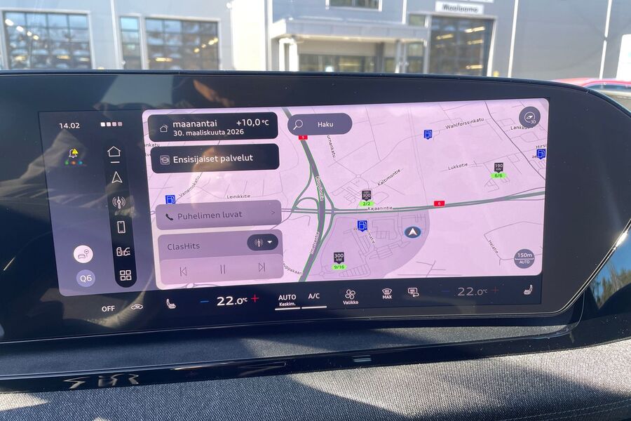 heti ajoon Audi Q6 e-tron